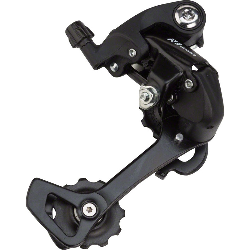 microSHIFT R8 Rear Derailleur – 89 Speed Long Cage Black