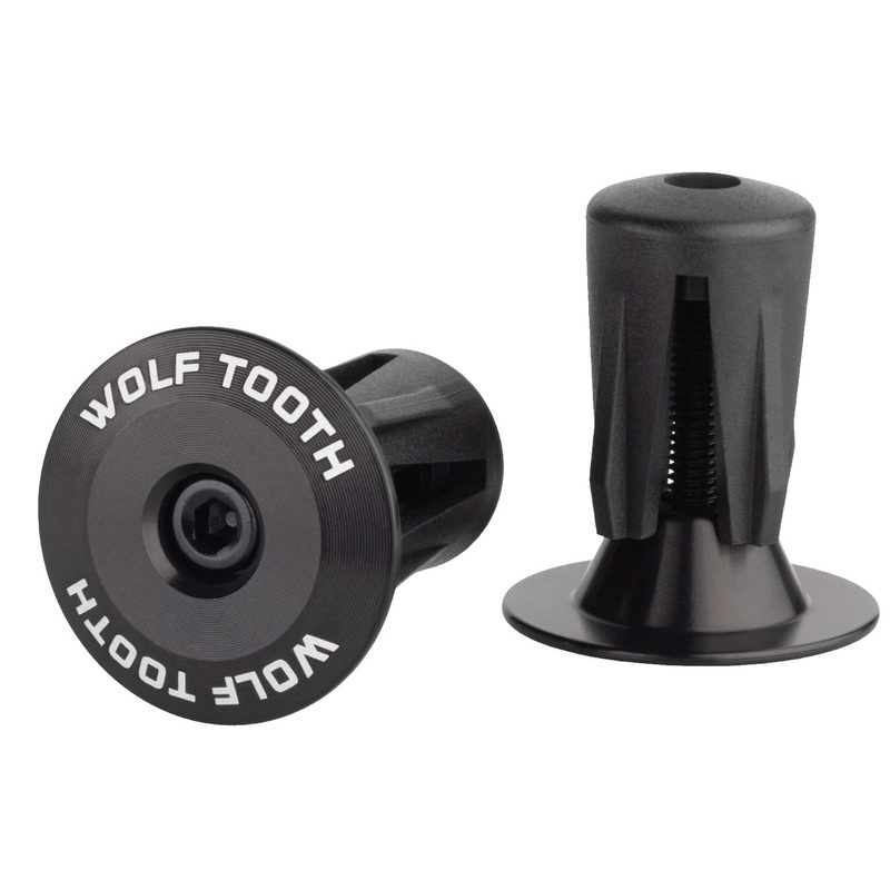 Wolf Tooth Alloy Bar End Plugs – Black