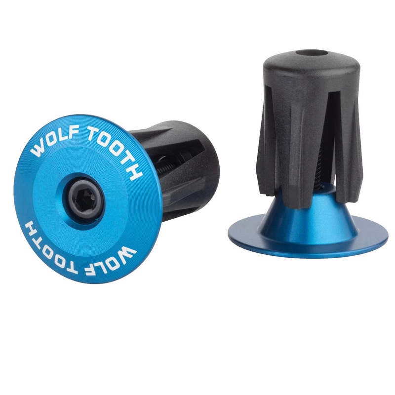 Wolf Tooth Alloy Bar End Plugs – Blue