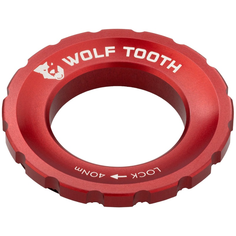 Wolf Tooth CenterLock Rotor Lockring – External Splined Red
