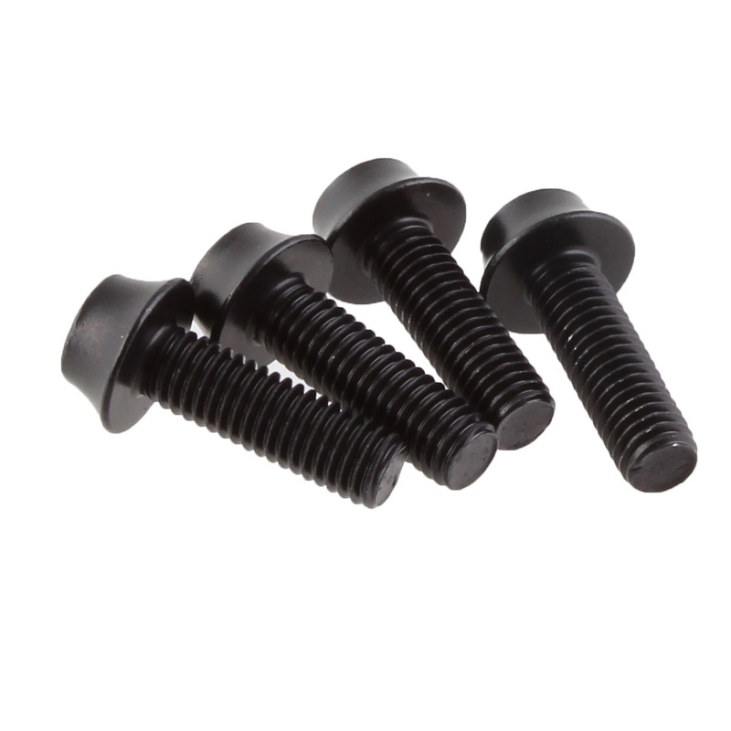 Wolf Tooth Water Bottle Cage Bolts – Set/4 Aluminum Black