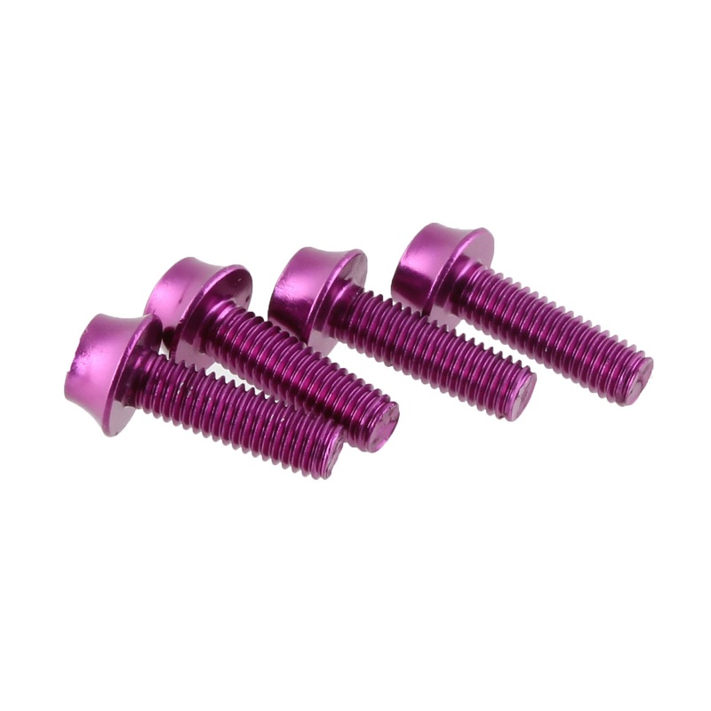 Wolf Tooth Water Bottle Cage Bolts – Set/4 Aluminum Purple