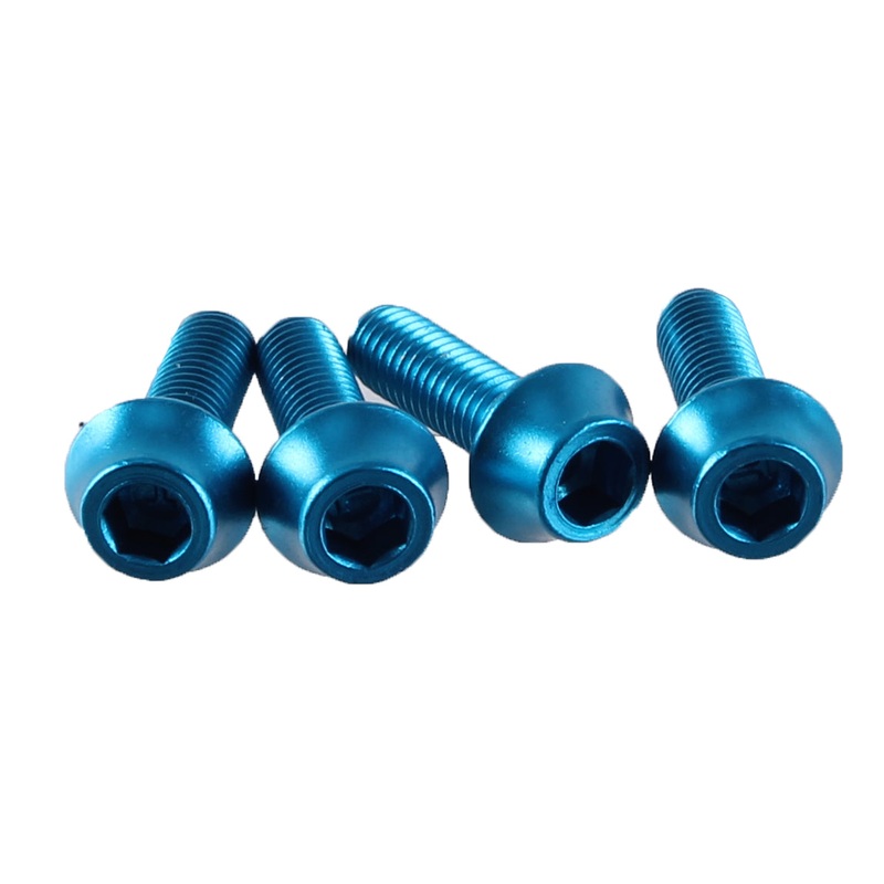 Wolf Tooth Water Bottle Cage Bolts – Set/4 Aluminum Teal