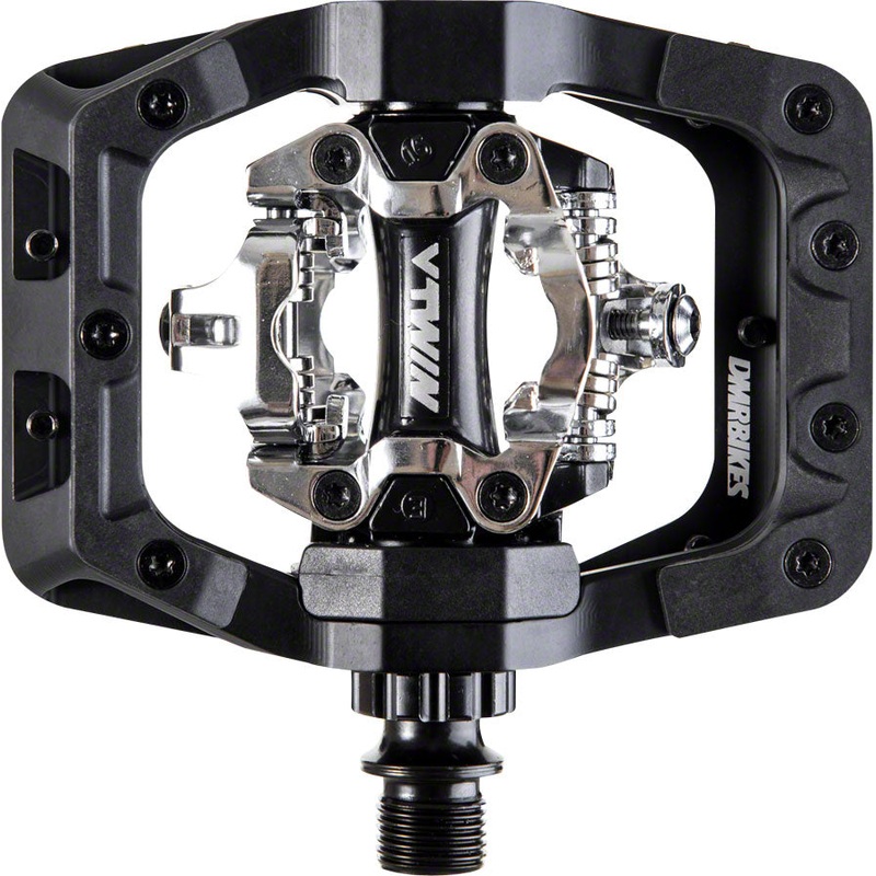 DMR V-Twin Pedals – Dual Sided Clipless with Platform Aluminum 9/16″ Black