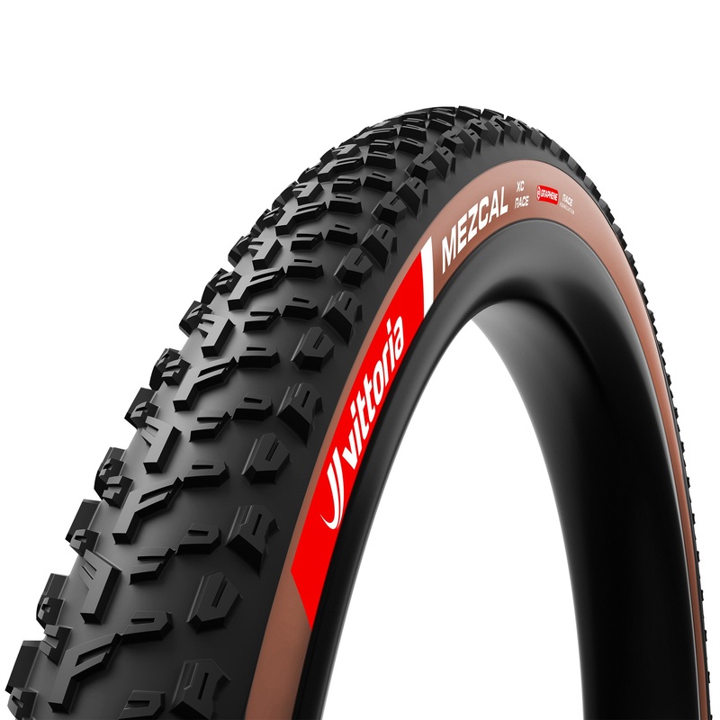 Vittoria Mezcal XC Race Tire – 29 x 2.4 Tubeless Folding Brown Graphene + Silica G2.0