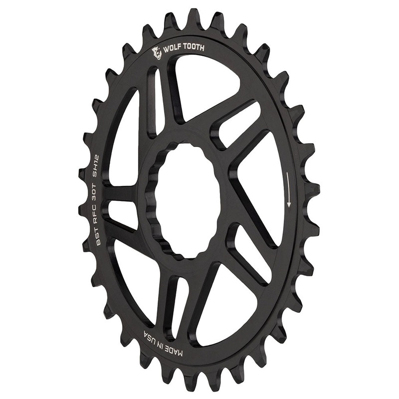 Wolf Tooth Direct Mount Chainring – 30t RaceFace/Easton CINCH Direct Mount Drop-Stop B For Boost Cranks 3mm Offset BLK