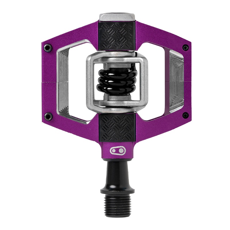 Crankbrothers Mallet Trail Pedals – Dual Sided Clipless Platform Aluminum 9/16″ Purple