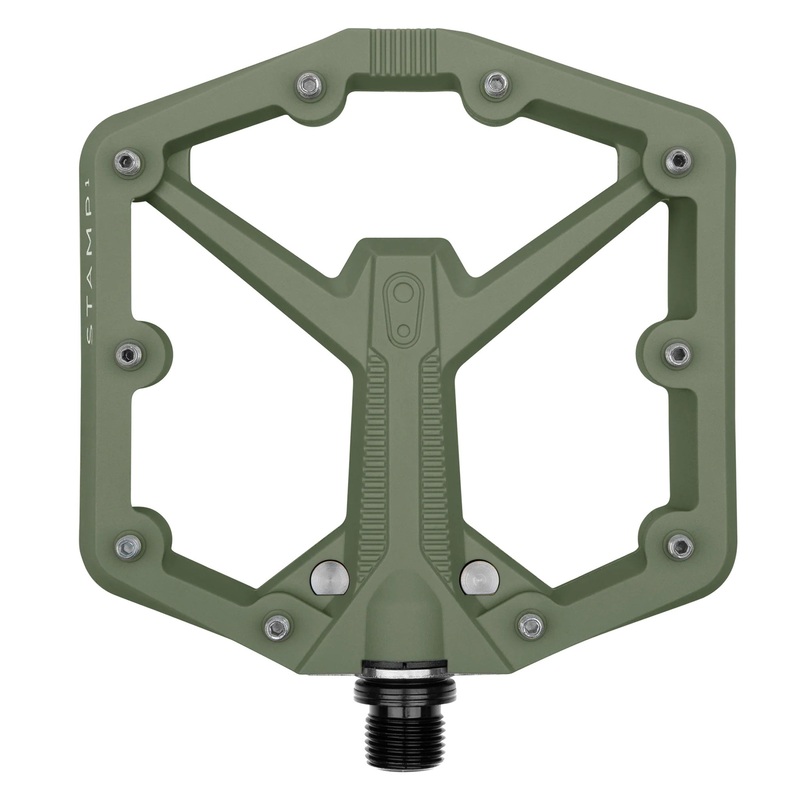 Crankbrothers Stamp 1 Gen 2 Pedals – Platform Composite 9/16″ Green Large