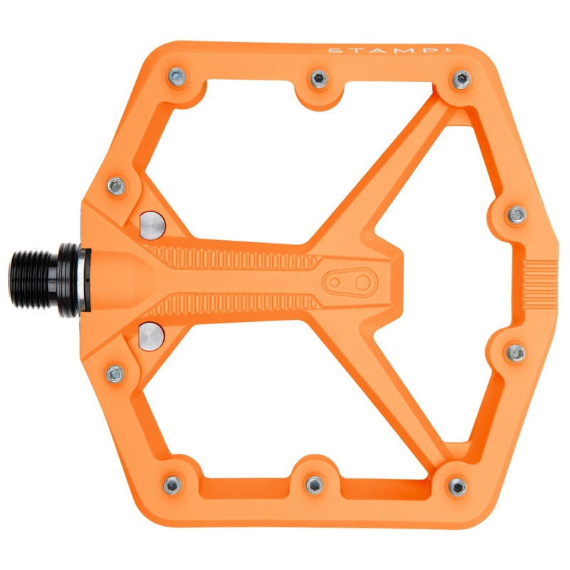 Crankbrothers Stamp 1 Gen 2 Pedals – Platform Composite 9/16″ Orange Large