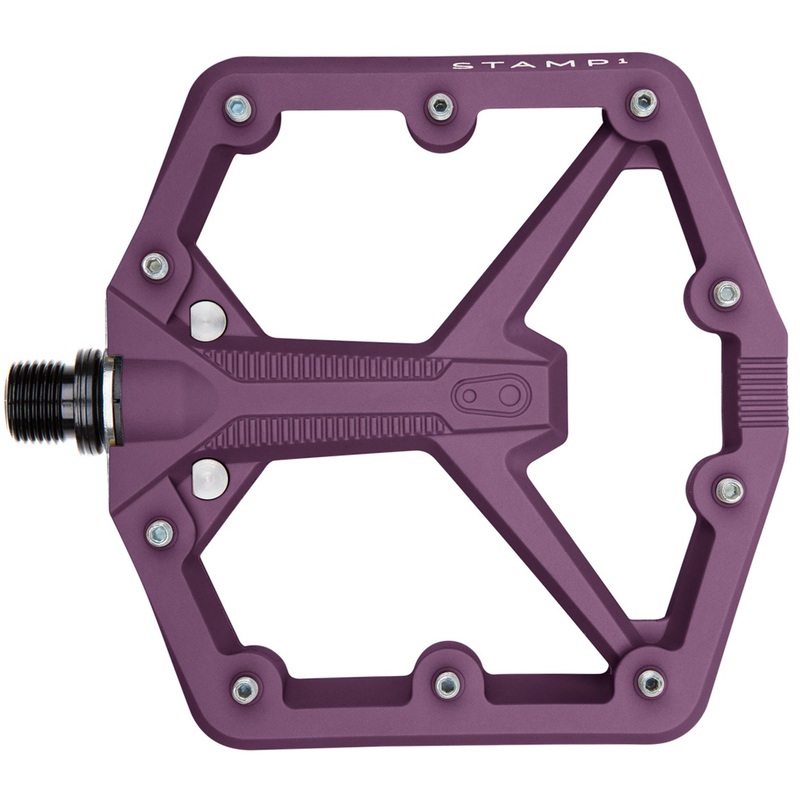 Crankbrothers Stamp 1 Gen 2 Pedals – Platform Composite 9/16″ Purple Large