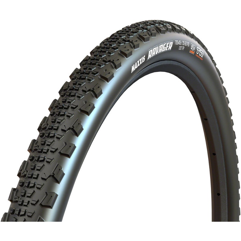 Maxxis Ravager Tire – 700 x 45 Tubeless Folding Black EXO