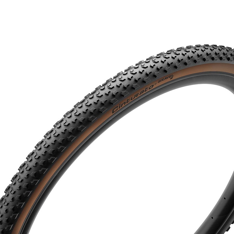 Pirelli Cinturato Gravel S Tire – 700 x 40 Tubeless Folding Classic Tan