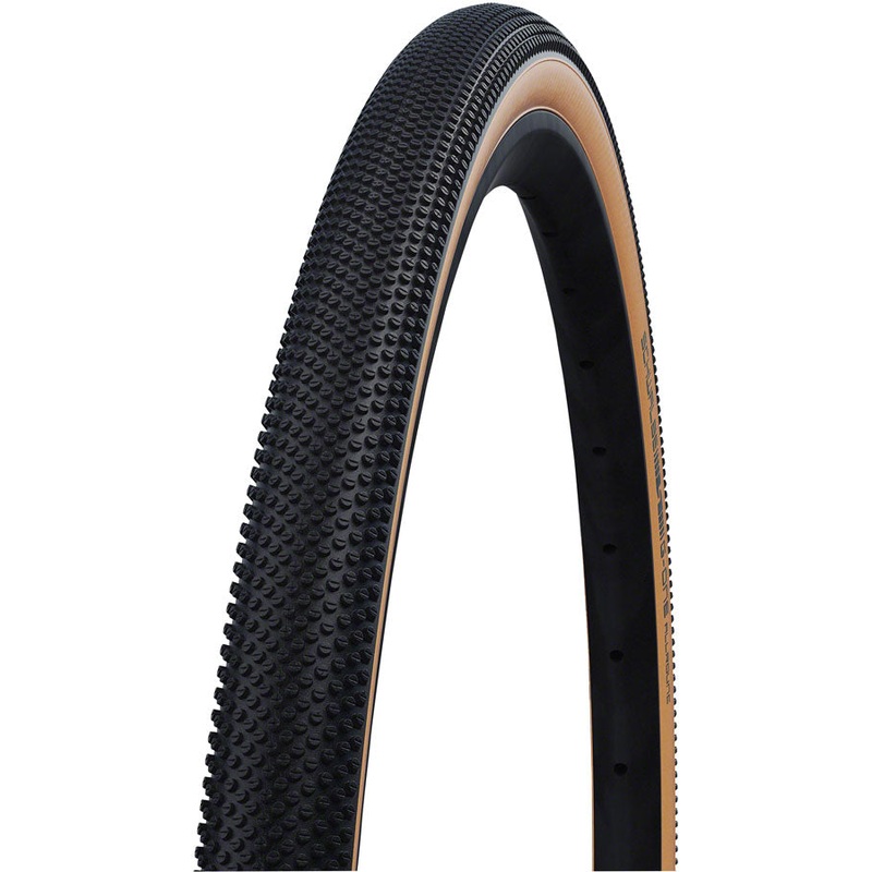 Schwalbe G-One Allround Tire – 700 x 40 Tubeless Folding BLK/Tan Performance Line Addix