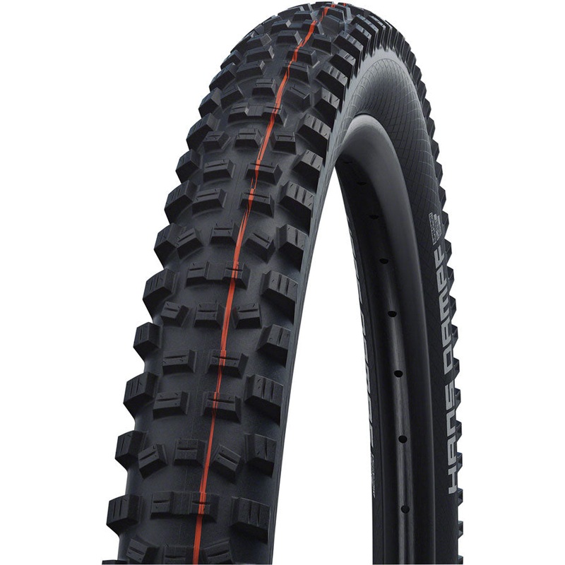 Schwalbe Hans Dampf Tire – 27.5 x 2.6 Tubeless Folding BLK Evolution Addix Soft SuperGravity