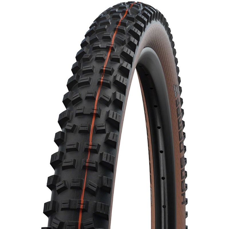 Schwalbe Hans Dampf Tire – 29 x 2.6 Tubeless Folding BLK/Bronze Evolution Line Super Trail Addix SpeedGrip