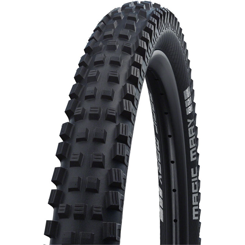 Schwalbe Magic Mary Tire – 26 x 2.6 Tubeless Folding BLK Evolution Line Super Downhill Addix Ultra Soft
