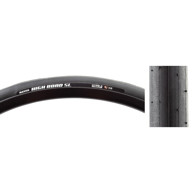 Maxxis High Road SL Tire – 700 x 25 Clincher Folding Black Hypr-S K2