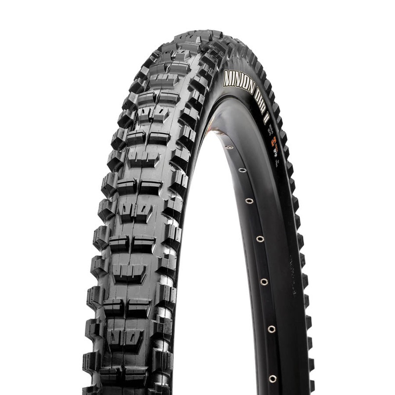 Maxxis Minion DHR II Tire – 27.5 x 2.4 Tubeless Folding BLK 3C MaxxGrip DD Wide Trail