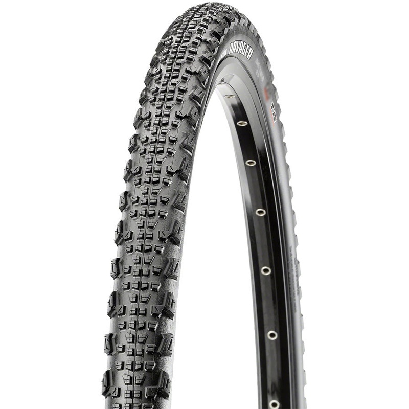 Maxxis Ravager Tire – 700 x 40 Tubeless Folding Black Dual SilkShield