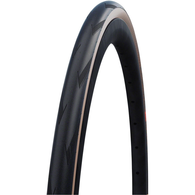 Schwalbe Pro One Tire – 700 x 25 Clincher Folding BLK/Transparent Evolution Super Race Addix Race V-Guard