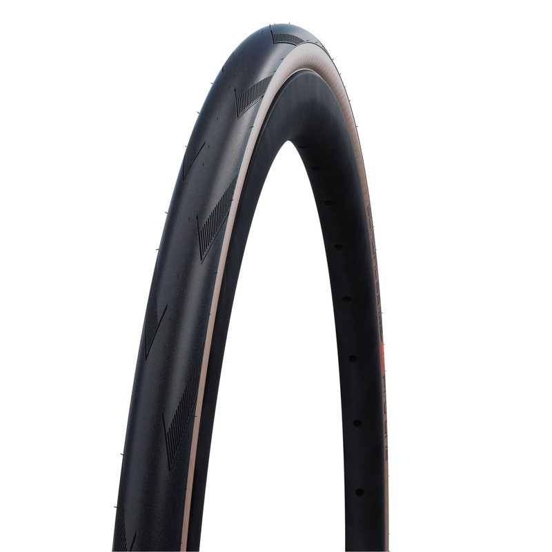 Schwalbe Pro One Tire – 700 x 25 Tubeless Folding BLK/Transparent Evolution Super Race Addix Race V-Guard