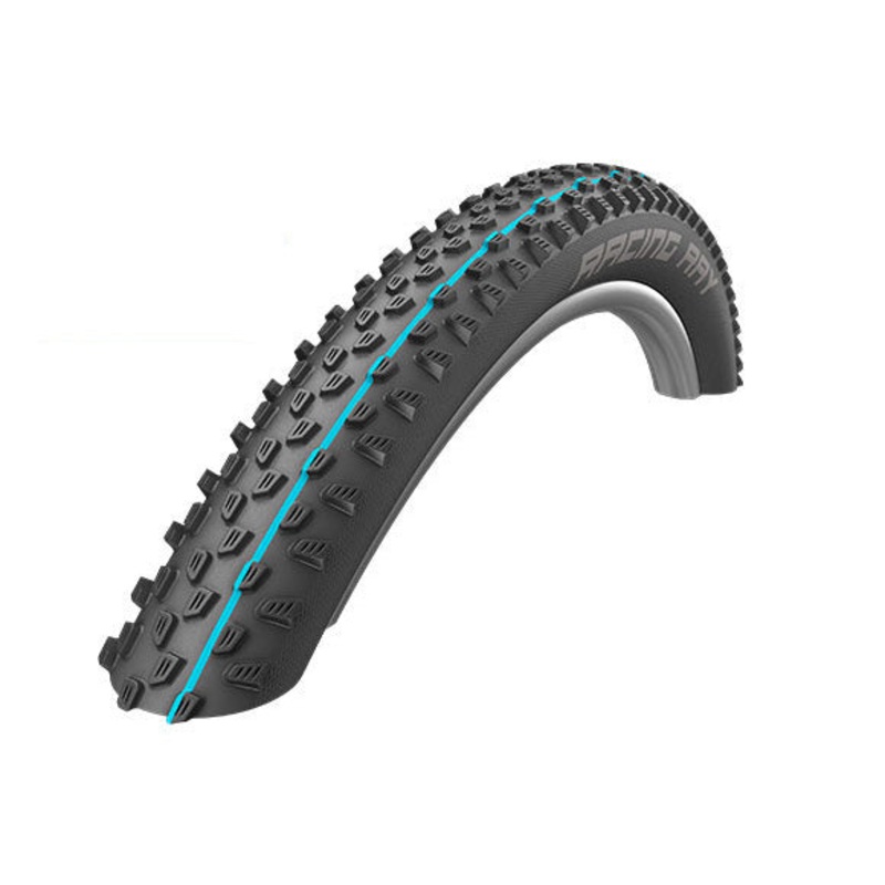 Schwalbe Racing Ray Tire – 29 x 2.25 Tubeless Folding BLK Evolution Super Ground Addix SpeedGrip