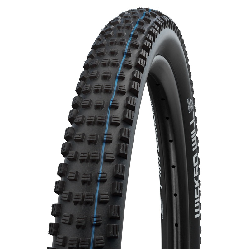 Schwalbe Wicked Will Tire – 29 x 2.4 Tubeless Folding BLK Evolution Line Super Trail Addix SpeedGrip