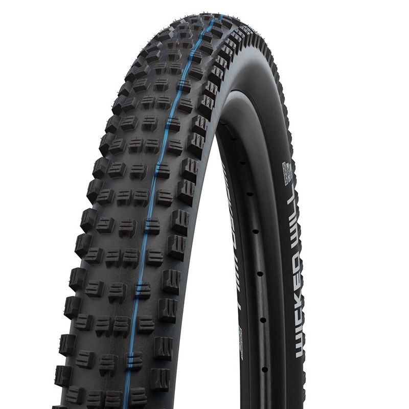 Schwalbe Wicked Will Tire – 29 x 2.6 Tubeless Folding BLK Evolution Line Super Ground Addix SpeedGrip