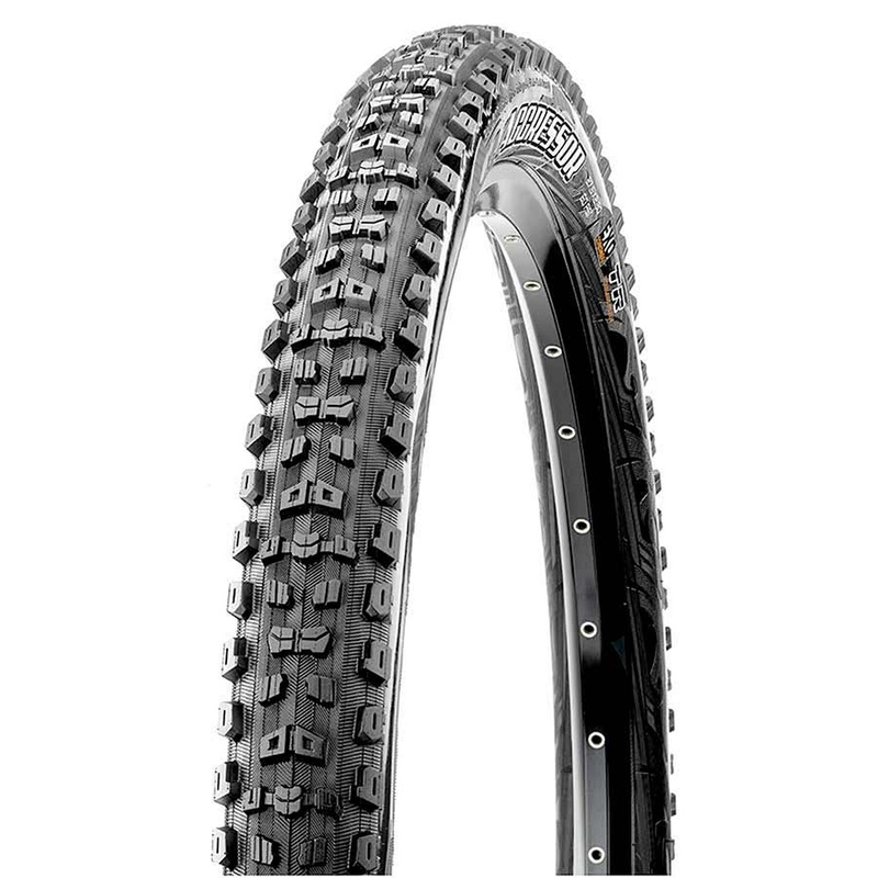 Maxxis Aggressor Tire – 27.5 x 2.5 Tubeless Folding BLK Dual EXO Wide Trail