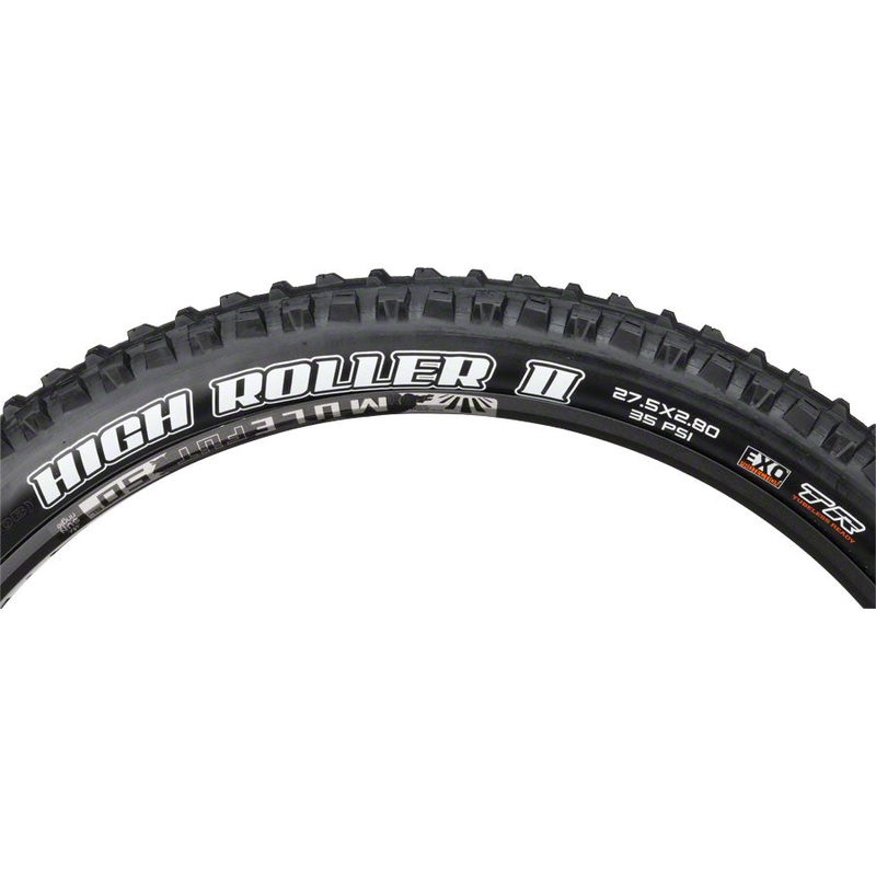 Maxxis High Roller II Tire – 27.5 x 2.8 Tubeless Folding Black Dual EXO