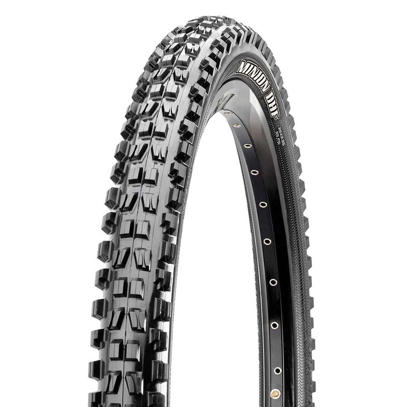 Maxxis Minion DHF Tire – 27.5 x 2.5 Tubeless Folding BLK 3C Maxx Grip EXO Wide Trail
