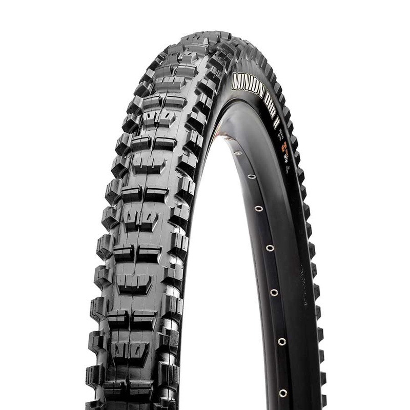 Maxxis Minion DHR II Tire – 27.5 x 2.3 Tubeless Folding Black Dual EXO