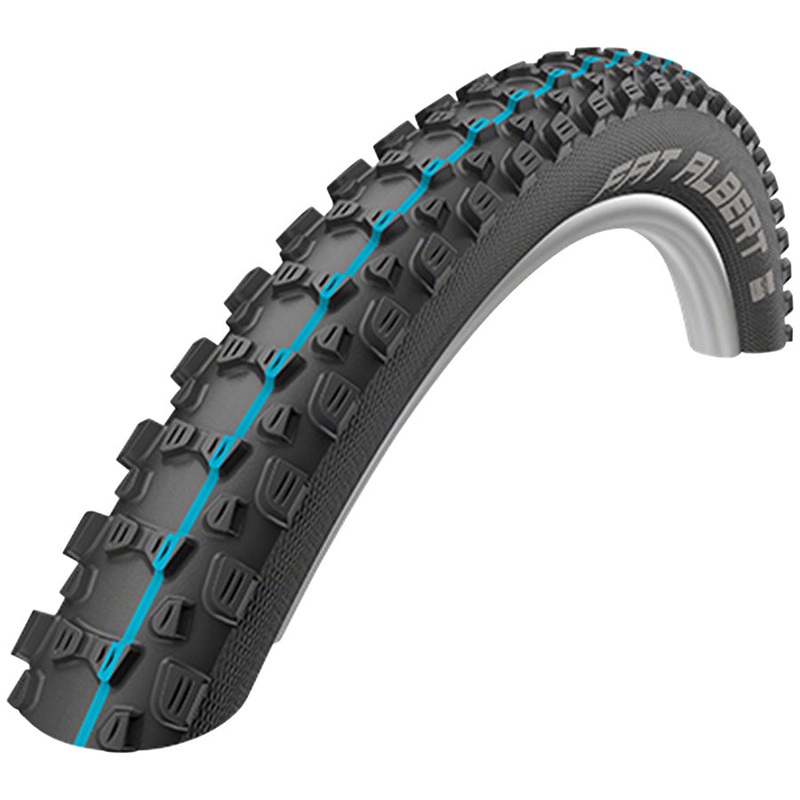 Schwalbe Fat Albert Rear Tire – 27.5 x 2.35 Tubeless Folding BLK Evolution Addix SpeedGrip Snakeskin