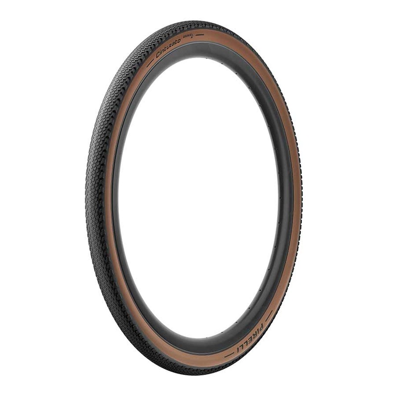 Pirelli Cinturato Gravel H Tire – 700 x 40 Tubeless Folding Classic Tan