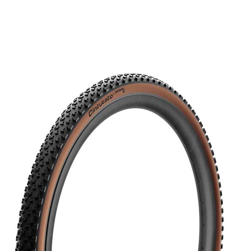 Pirelli Cinturato Gravel S Tire – 700 x 50 Tubeless Folding Classic Tan