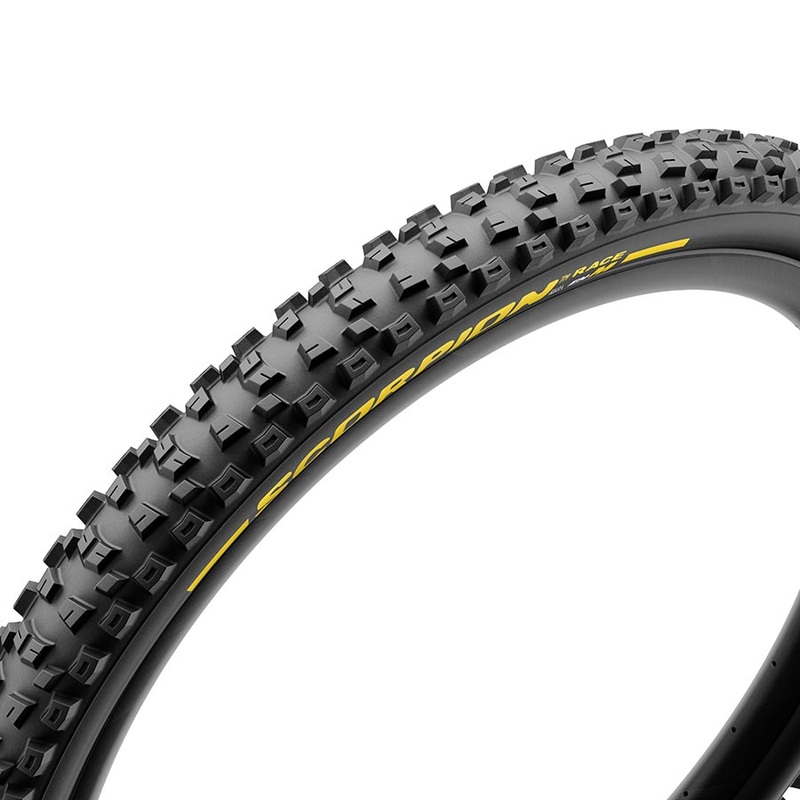 Pirelli Scorpion Race Enduro M Tire – 29 x 2.5 Tubeless Folding YLW Label DualWALL SmartEVO DH