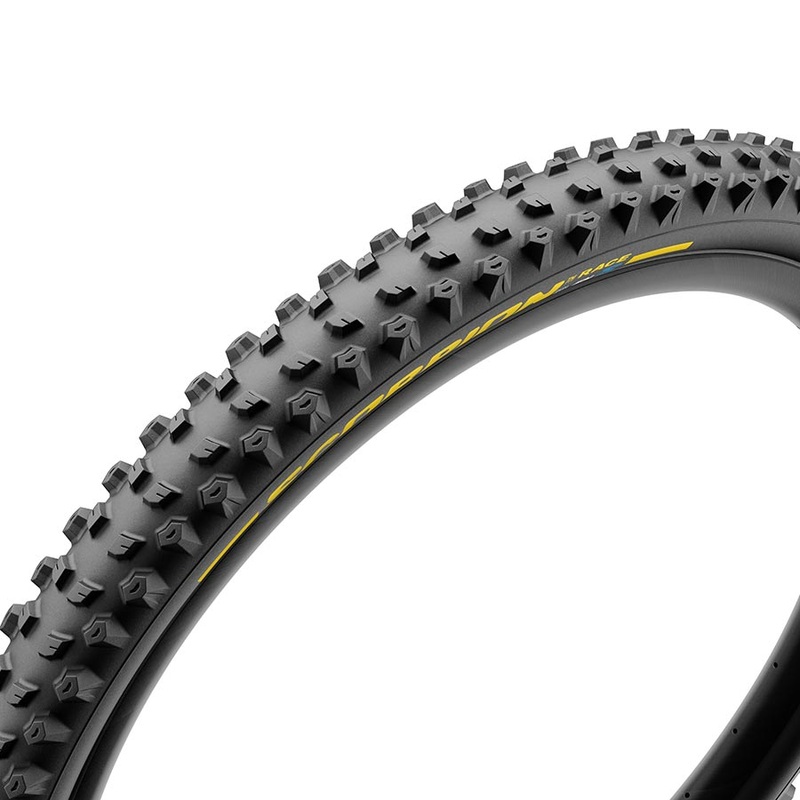 Pirelli Scorpion Race Enduro S Tire – 29 x 2.5 Tubeless Folding YLW Label DualWALL SmartEVO DH