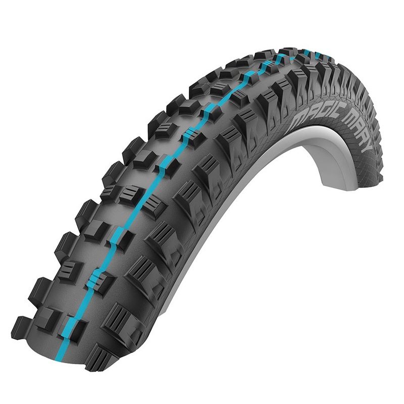 Schwalbe Magic Mary Tire – 27.5 x 2.4″ Tubeless Folding BLK Evolution Line Addix Soft Super Trail
