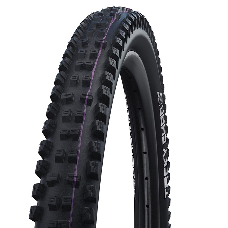Schwalbe Tacky Chan Mountain Tire 29″x2.40 Folding Clincher Addix Ultra Soft Super Downhill TL Easy 2x67TPI Black