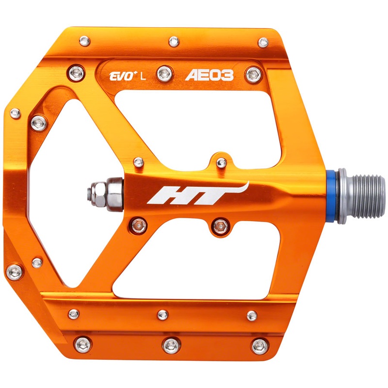 HT Components AE03(EVO+) Pedals – Platform Aluminum 9/16″ Orange