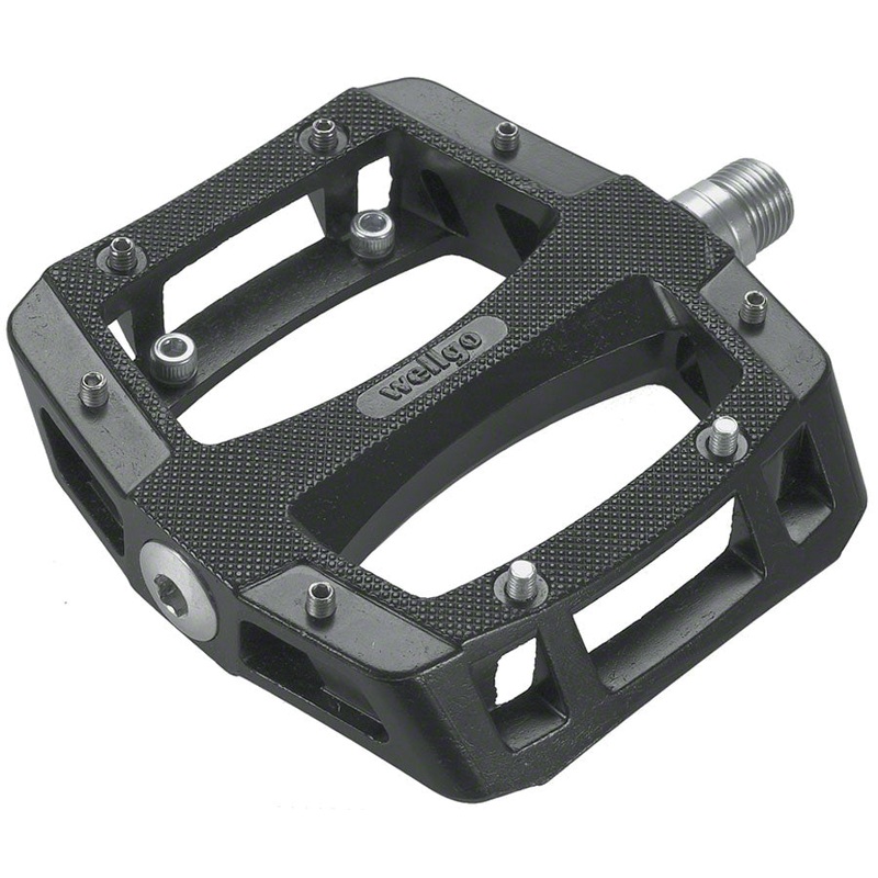 Wellgo A-52 Pedals – Platform Aluminum 9/16″ Black