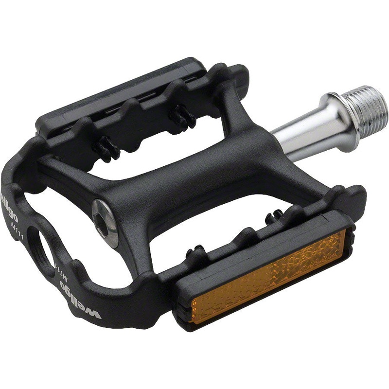 Wellgo M111 Pedals – Platform Aluminum 9/16″ Black