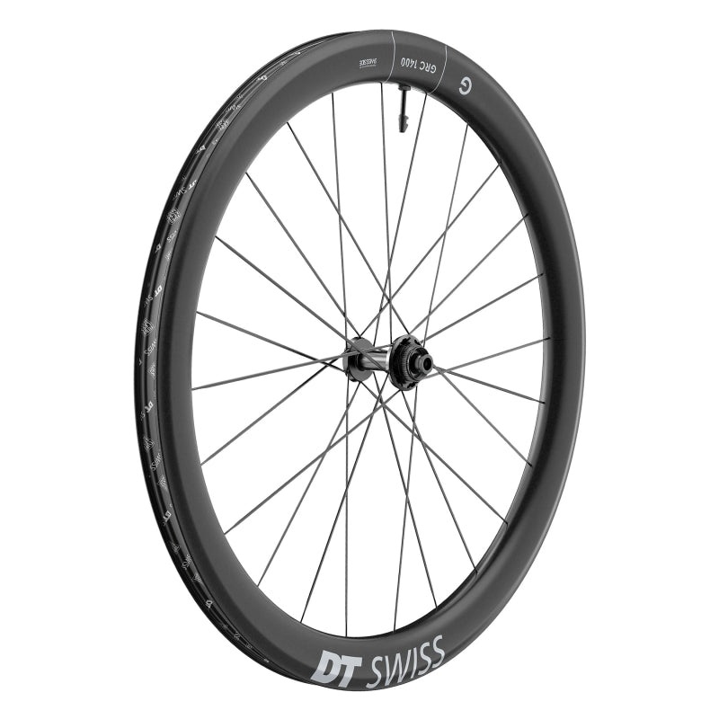 DT Swiss GRC 1400 DICUT 50 Front Wheel – 700c 12 x 100mm Center-Lock Black