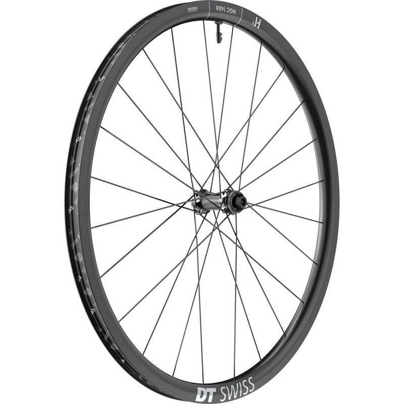 DT Swiss HGC 1400 Spline 30 Front Wheel – 700c 12 x 110mm Center-Lock Black
