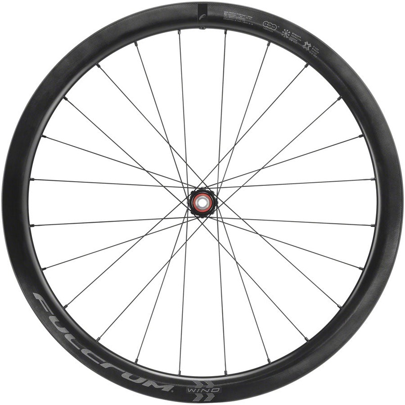 Fulcrum WIND 42 Front Wheel – 700 12 x 100mm Center-Lock Black