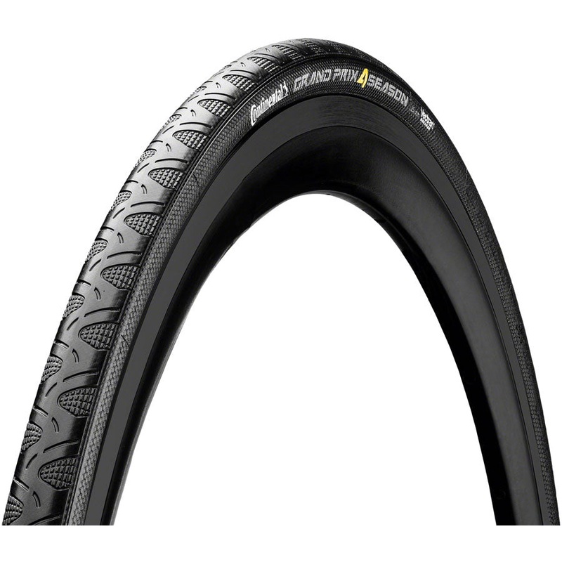 Continental Grand Prix 4-Season Tire – 700 x 23 Clincher Folding BLK Edition Vectran Breaker DuraSkin