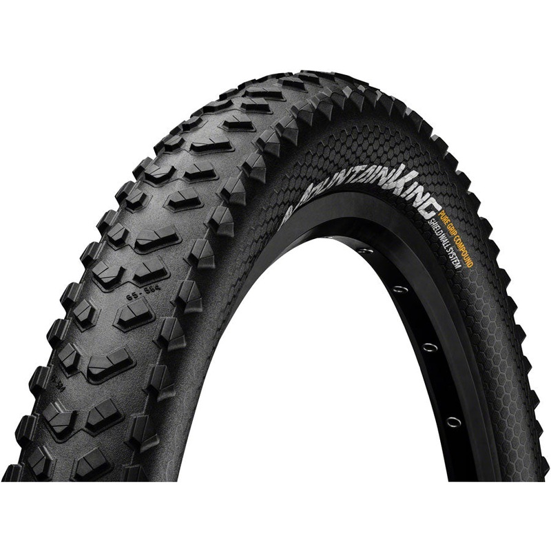 Continental Mountain King Tire – 26 x 2.30 Tubeless Folding BLK PureGrip ShieldWall System E25