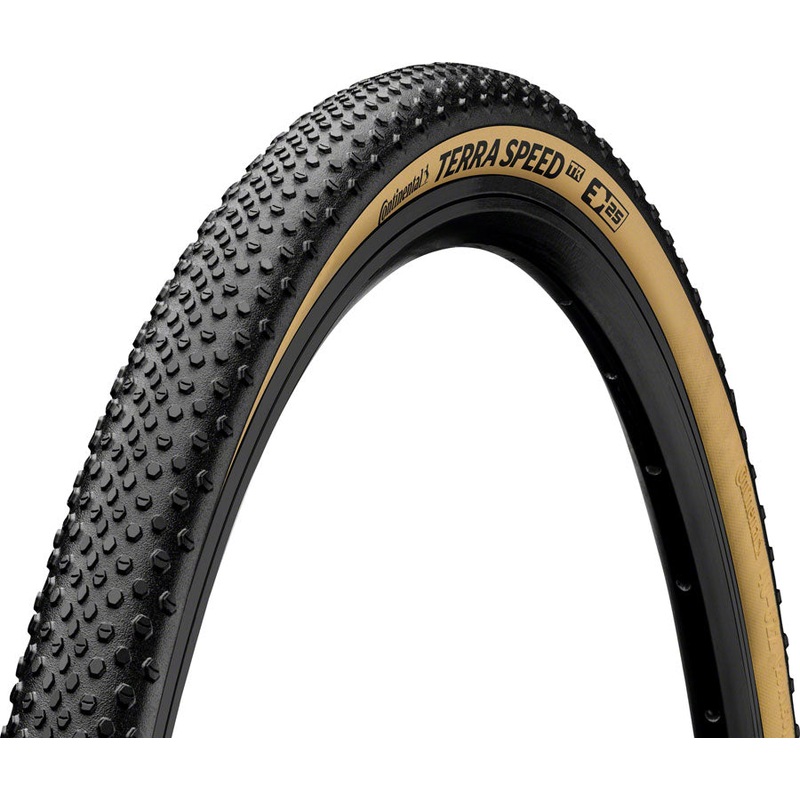 Continental Terra Speed Tire – 700 x 35 Tubeless Folding BLK/Cream BLKChili ProTection E25