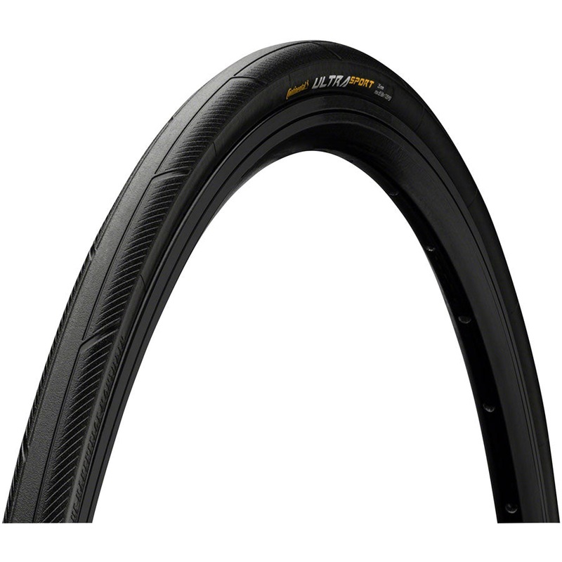 Continental Ultra Sport III Tire – 700 x 23 Clincher Folding BLK PureGrip Performance E25