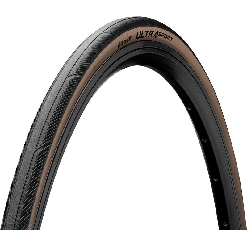 Continental Ultra Sport III Tire – 700 x 28 Clincher Folding BLK/Brown PureGrip Performance E25